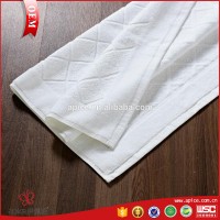 high quality standard size 50*80cm white cotton bath mat