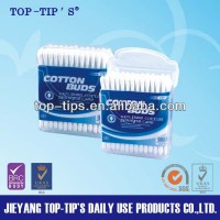 50pcs cotton buds plastic stick in box