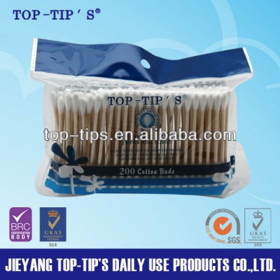 Cheap high quality wooden stick cotton swabs