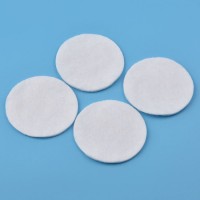 High quality woman clean big round cotton absorbent pads ,baby colored silk natural cotton pad