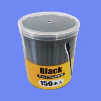 Wholesale disposable skin care black paper stick charcoal swabs Japanese popular cotton buds